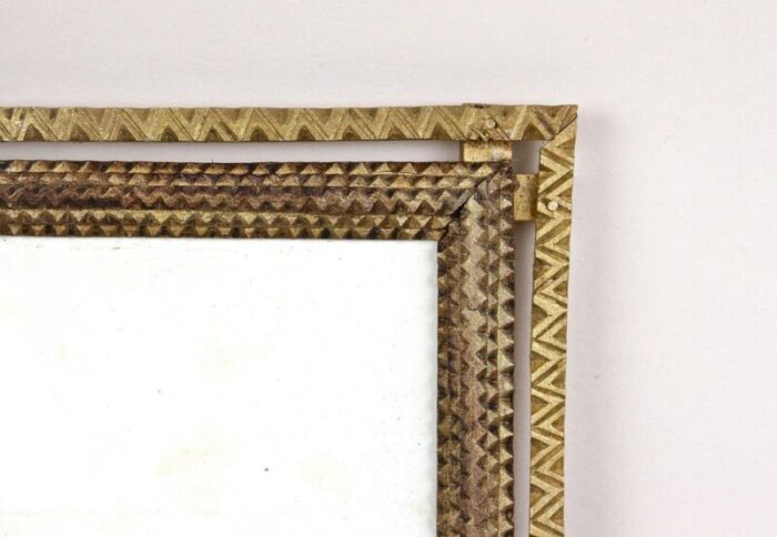 19th century tramp art gilt rustic photo frame austria 1870s 4