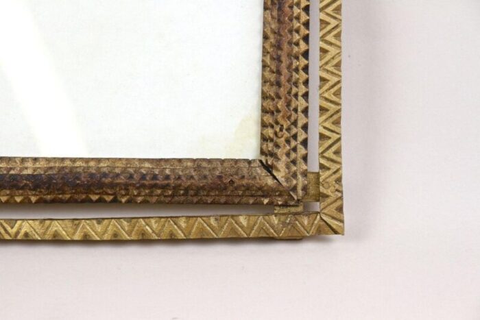 19th century tramp art gilt rustic photo frame austria 1870s 5