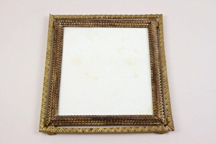 19th century tramp art gilt rustic photo frame austria 1870s 7