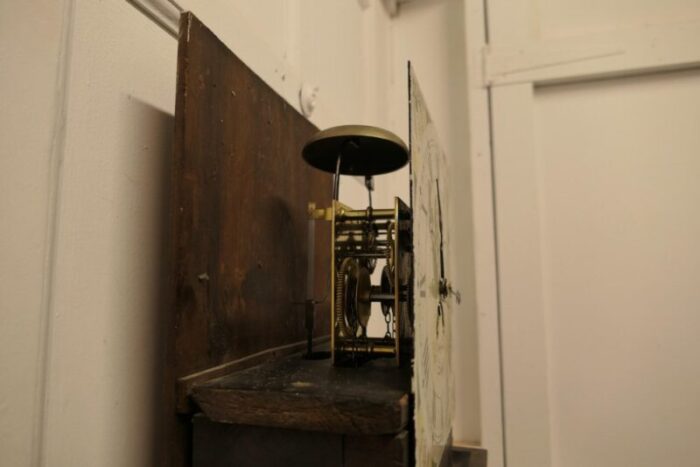 19th century welsh country oak long case clock by wm jones of llanfyllin 10