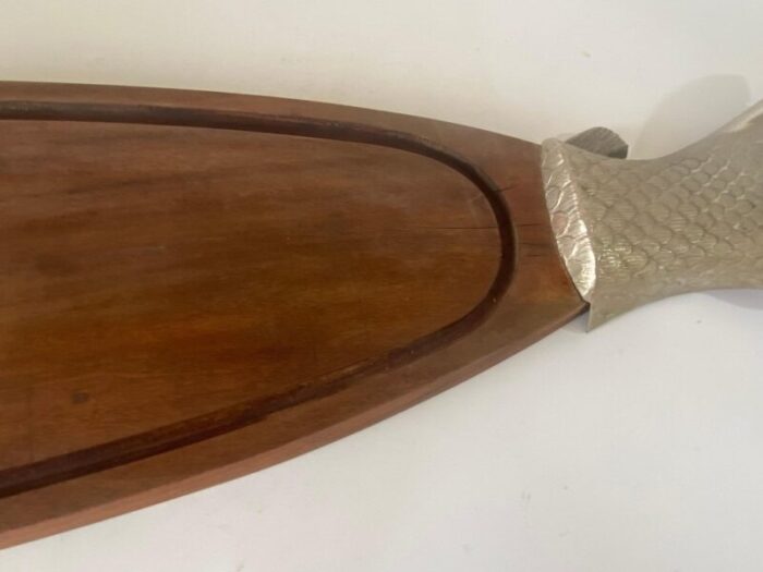 20th century french wooden chopping in brown color 7