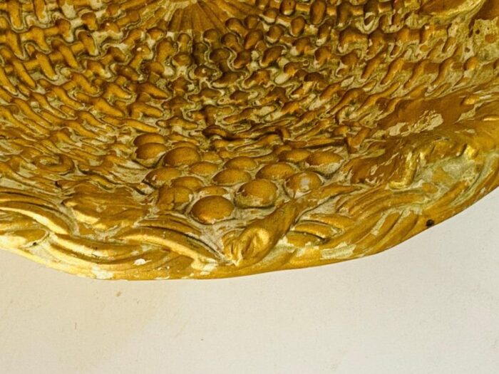 20th century gilt plaster bowl italy 7