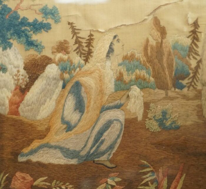 8th century hand woven silk tapestry 7