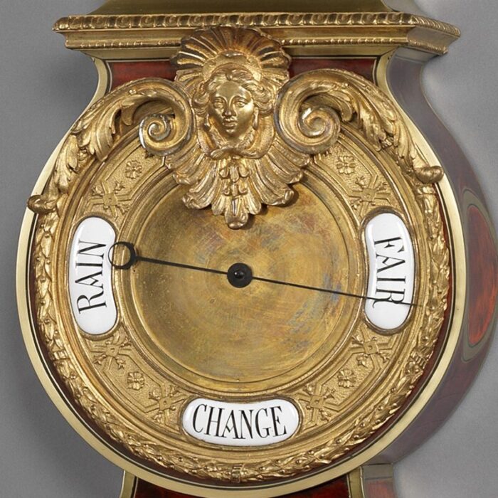 B67770 Ormolu Clock and Barometer detail 1 master