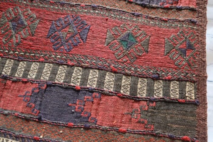 afghan oriental nomadic beloch sumakh kilim runner rug 1920s 10