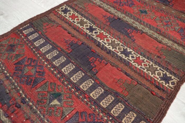 afghan oriental nomadic beloch sumakh kilim runner rug 1920s 11