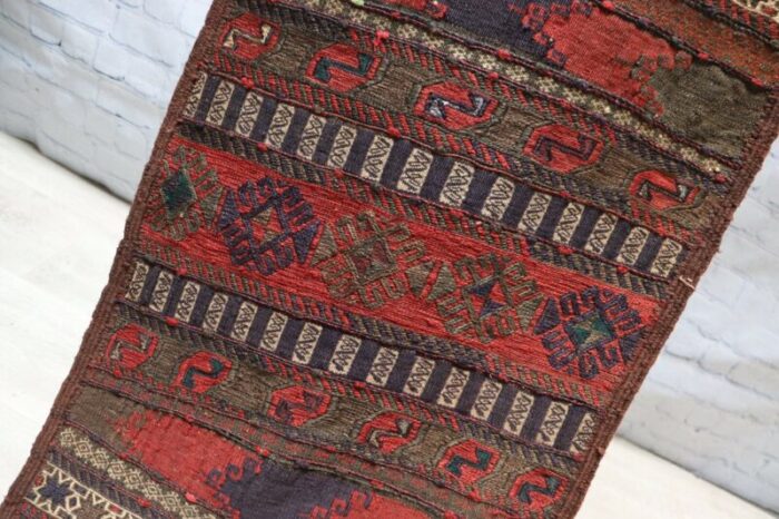 afghan oriental nomadic beloch sumakh kilim runner rug 1920s 12