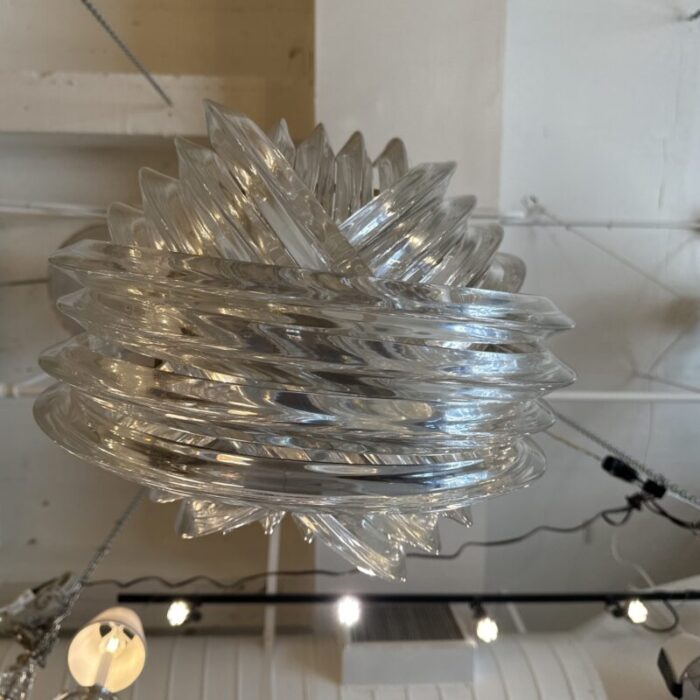 alberto dona venini crystal curvati murano glass chandelier 2457