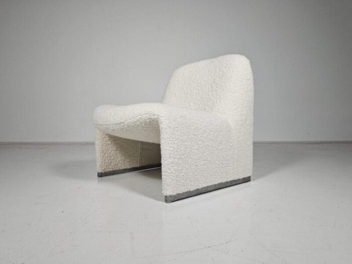 alky chair in cream boucle by giancarlo piretti for castelliartifort 1970s 3313