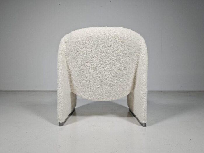 alky chair in cream boucle by giancarlo piretti for castelliartifort 1970s 3714