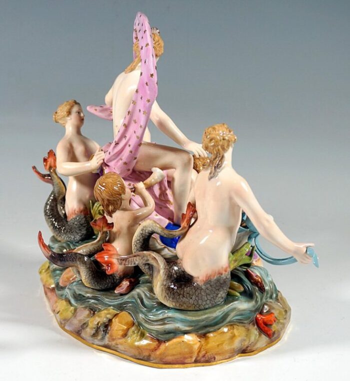 allegorical the water group by m v acier for meissen porcelain germany 1860s 3