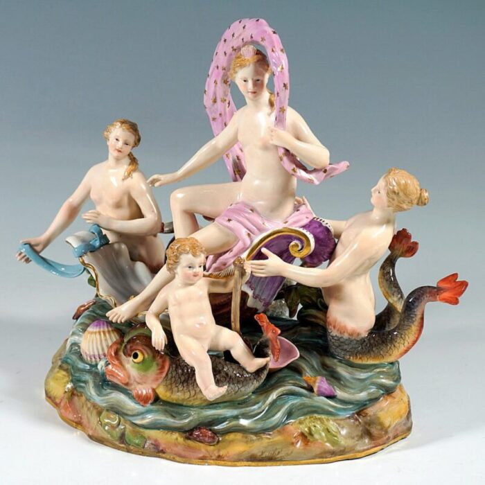 allegorical the water group by m v acier for meissen porcelain germany 1860s 6