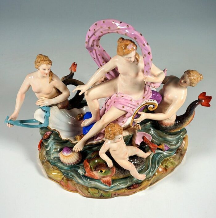 allegorical the water group by m v acier for meissen porcelain germany 1860s 8