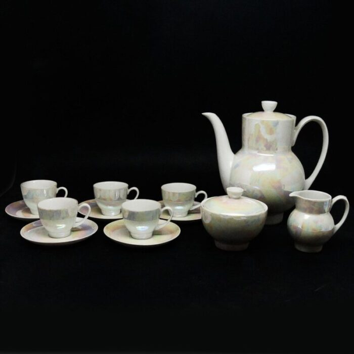 ania coffee set from cmielow poland 1960s set of 13 1