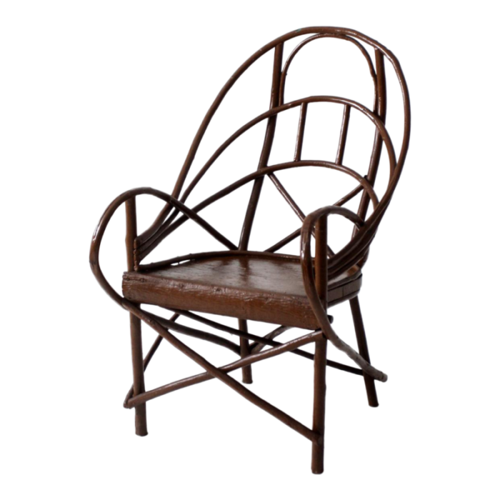 antique adriondack twig chair 7707