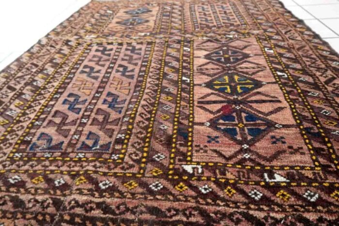 antique afghan baluch rug 1910s 10