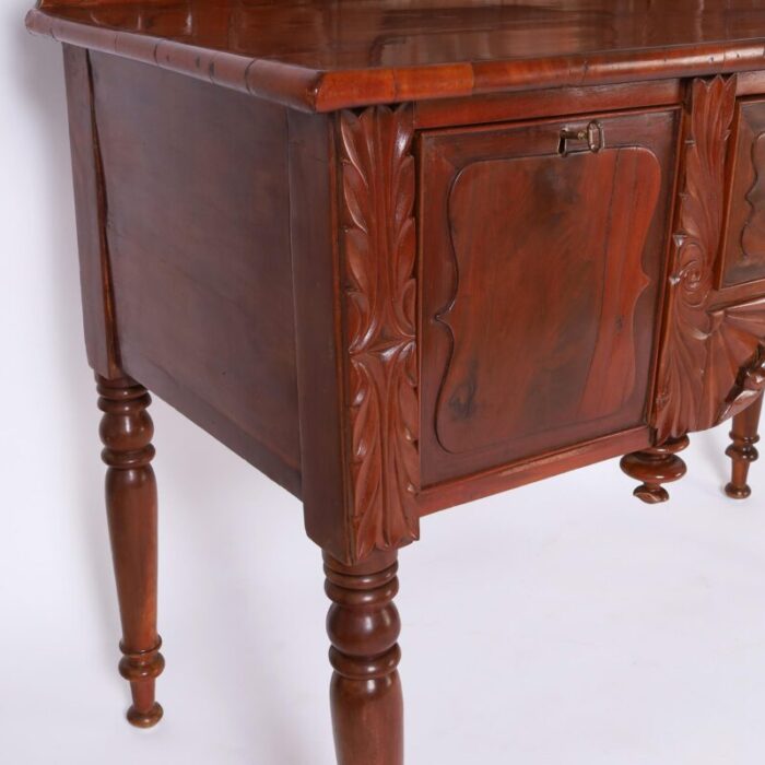 antique british colonial west indies mahogany sideboard or server 2701