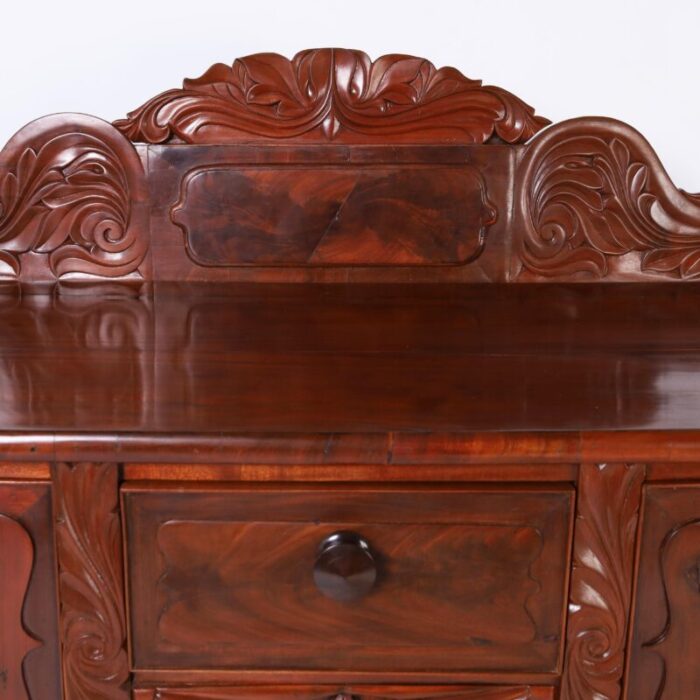 antique british colonial west indies mahogany sideboard or server 6172