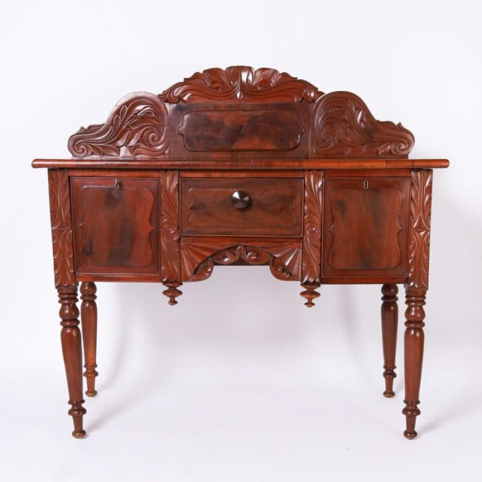 antique british colonial west indies mahogany sideboard or server 7042