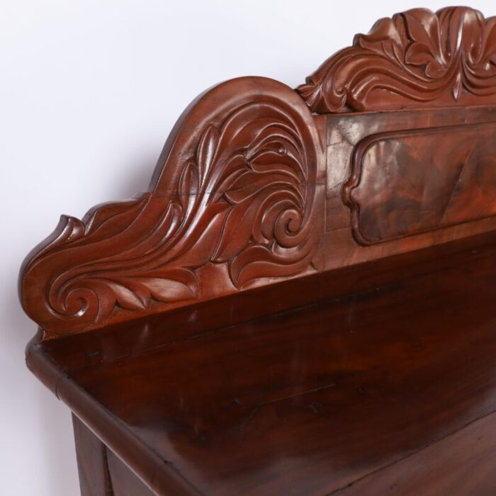 antique british colonial west indies mahogany sideboard or server 9889