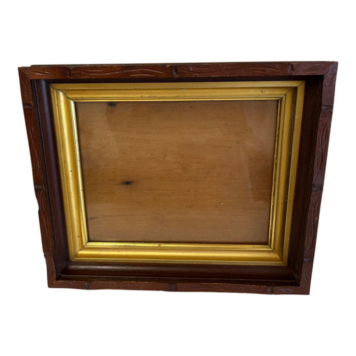 antique eastlake carved frame 3727