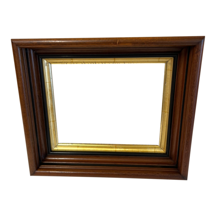 antique english rectangular frame with gilt 6051