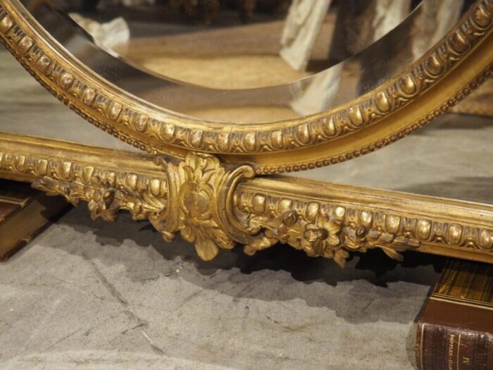 antique french giltwood napoleon iii parcloses mirror circa 1860 3299