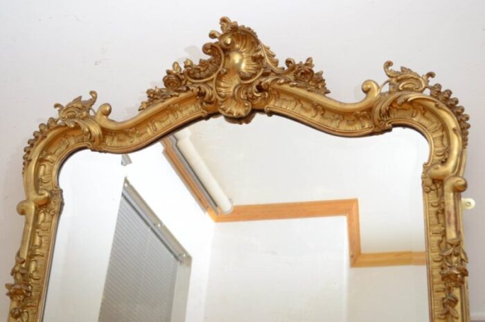 antique giltwood mirror 1880 6