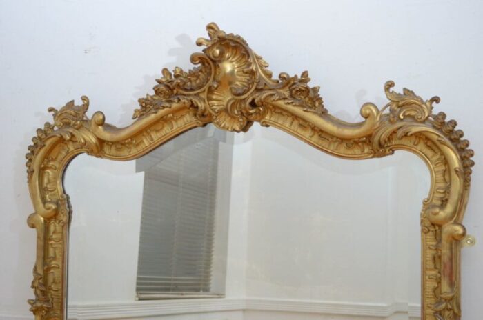 antique giltwood mirror 1880 8