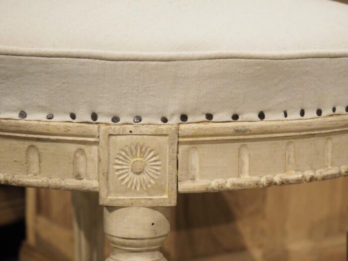 antique gustavian style painted stool circa 1870 1845