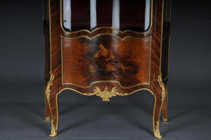 antique louis xv napoleon iii display cabinet 1880 0095