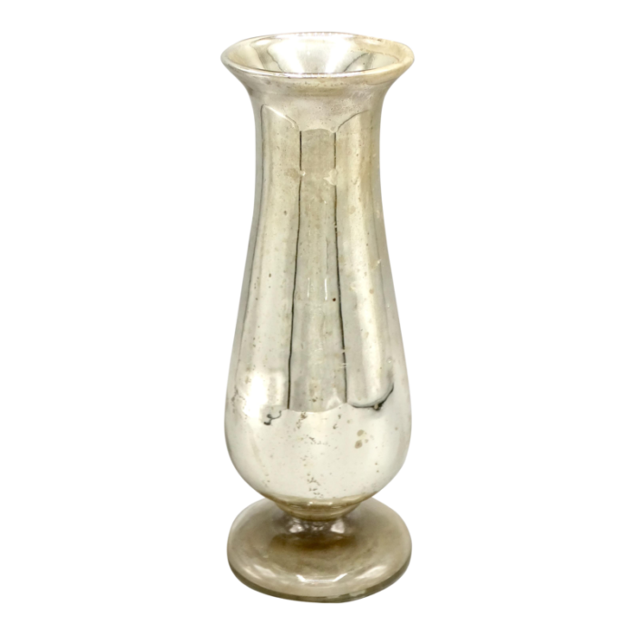 antique mercury glass vase 10 inches 4666