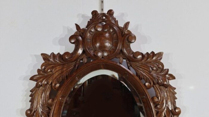 antique oak mirror 1890s 3