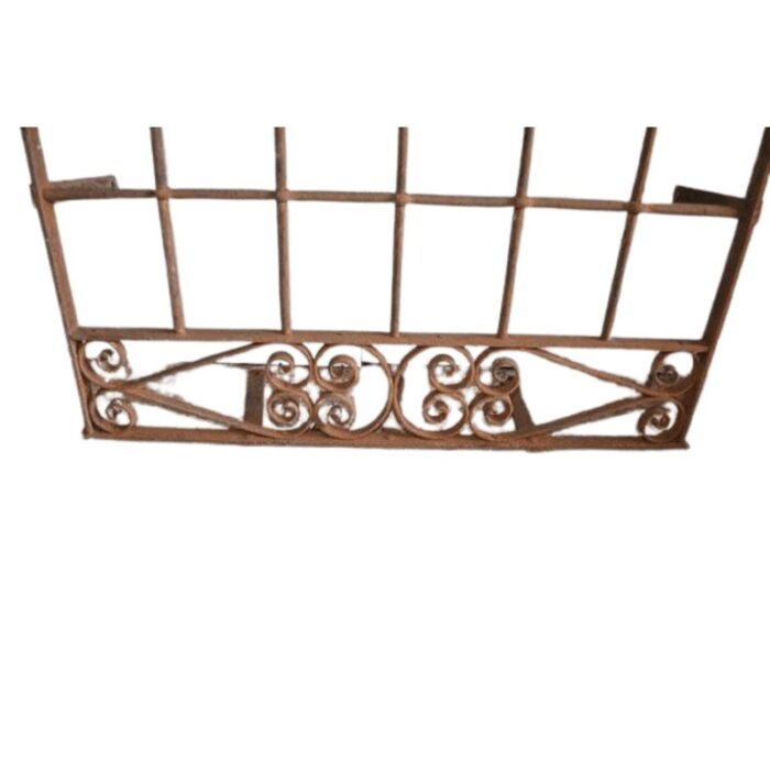 antique spanish cast iron window fence 8419