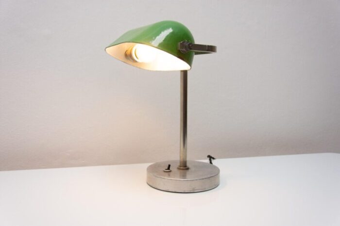 art deco bohemia bankers lamp 1930s 4966