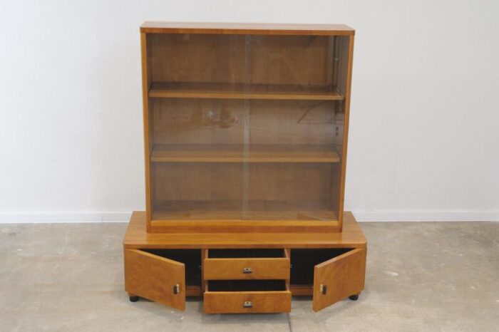 art deco bookcase former czechoslovakia 1930s 4369