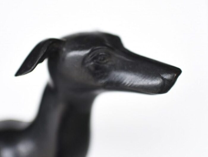 art deco bronze greyhound statue 6