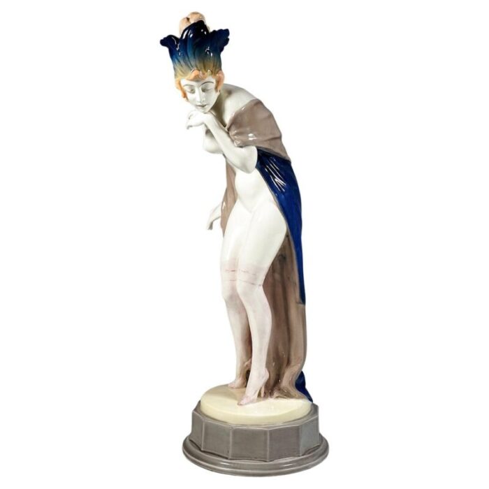 art deco figurine by w thomasch 1920s 1