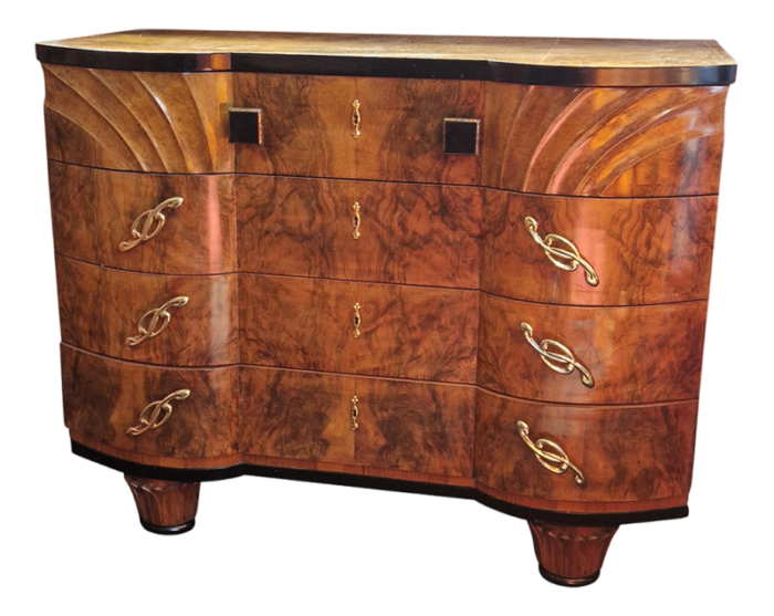 art deco italian chest of drawers 1980s 5806