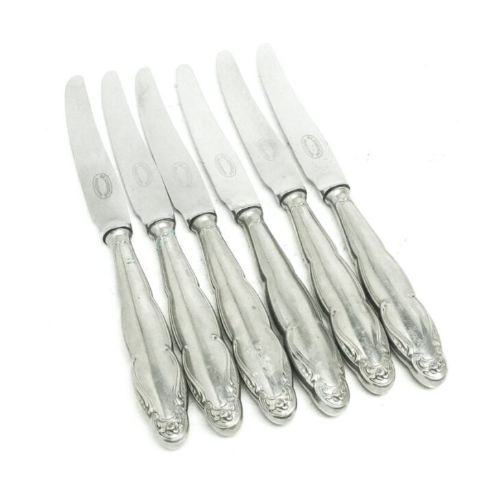 art deco knives from bros henneberg poland 1930s set of 6 4