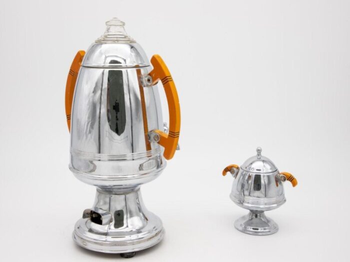 art deco percolator and sugar bowl 3109