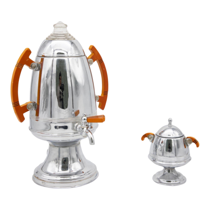 art deco percolator and sugar bowl 3678