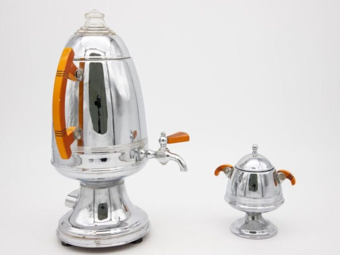 art deco percolator and sugar bowl 5869