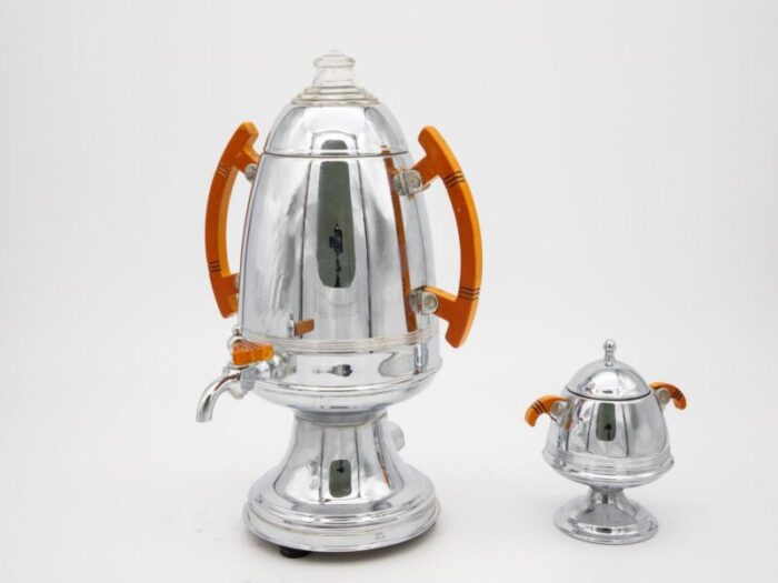 art deco percolator and sugar bowl 8274