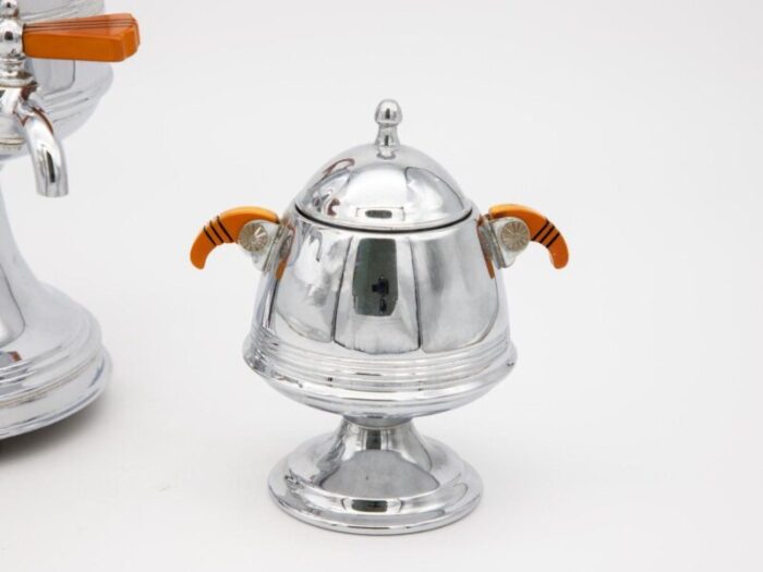 art deco percolator and sugar bowl 8379