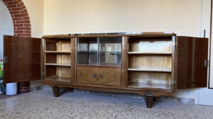 art deco sideboard in mahogany 0844