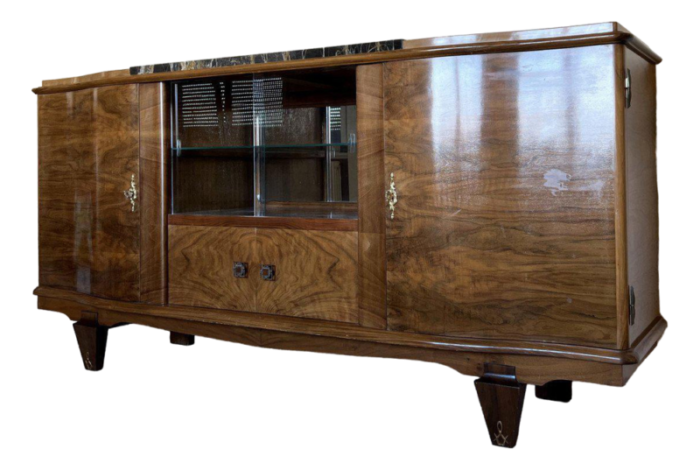 art deco sideboard in mahogany 1257