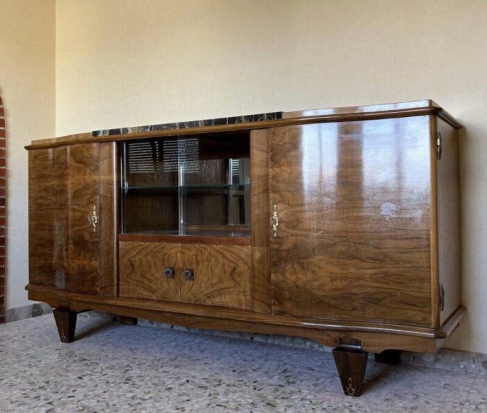 art deco sideboard in mahogany 9582