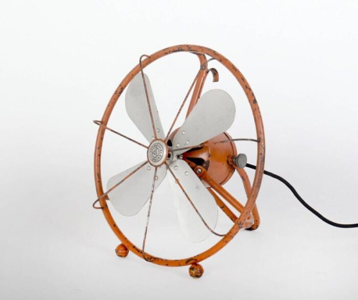 art deco table fan attributed to peter behrens for aeg elektro praga 1930s 1