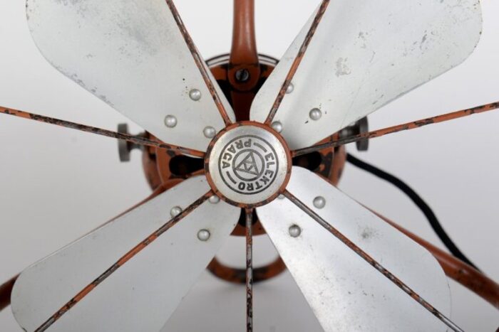 art deco table fan attributed to peter behrens for aeg elektro praga 1930s 7